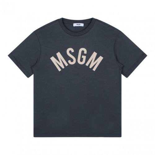 Dark Grey Logo Print T-Shirt