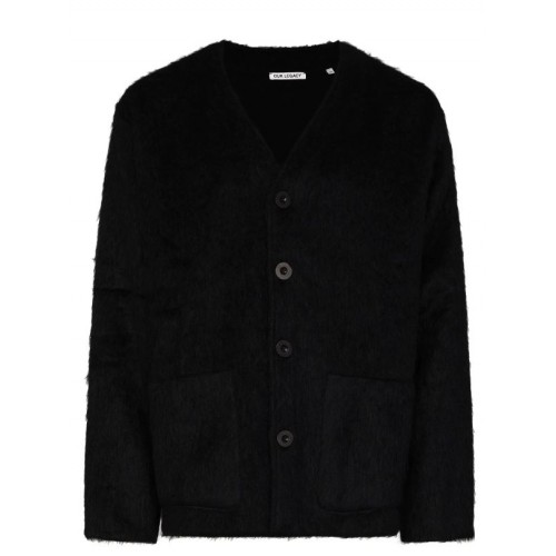 Black Mohair Cardigan