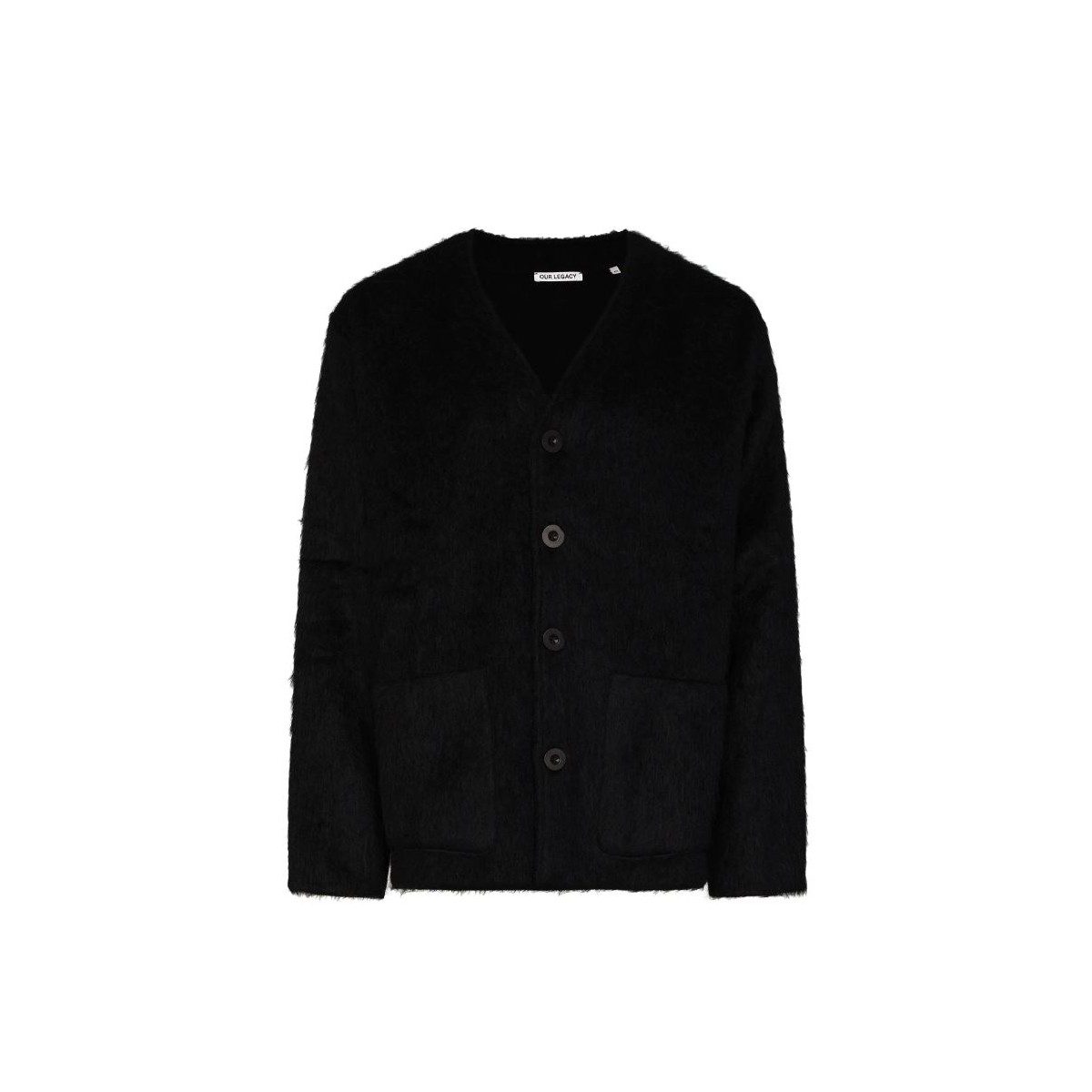 Black Mohair Cardigan