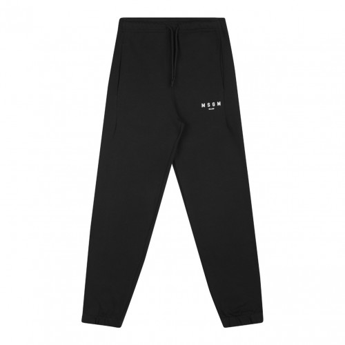 Black Logo Print Sweatpants