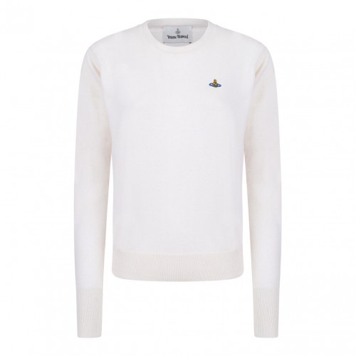 White Orb Embroidered Jumper