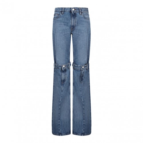 Blue Mid Rise Jeans