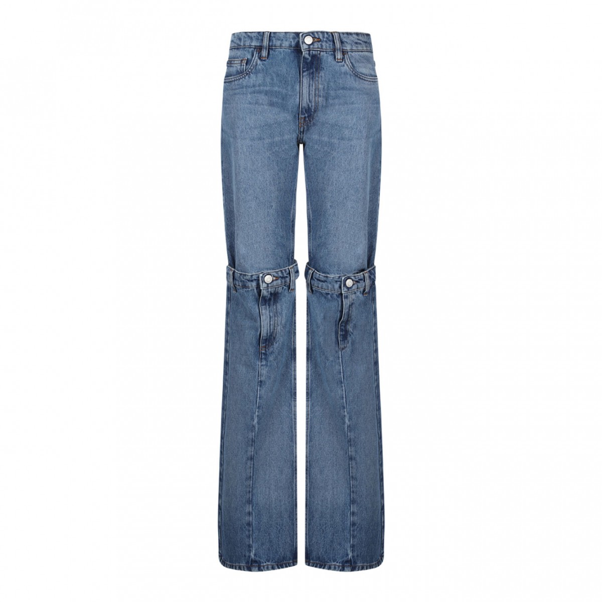 Blue Mid Rise Jeans