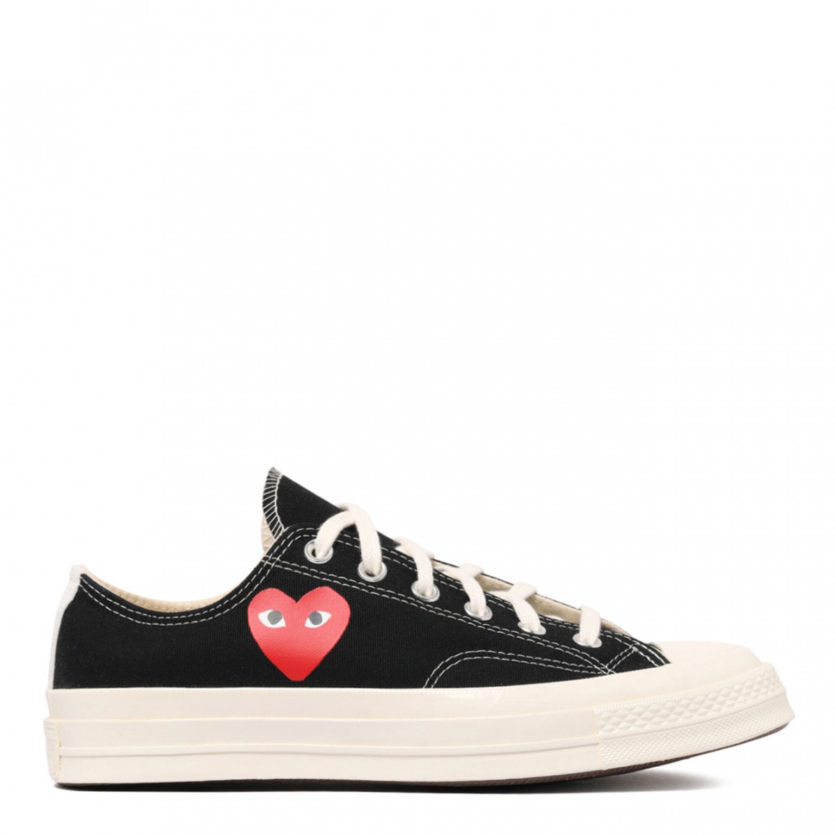 Black Small Red Heart Sneakers