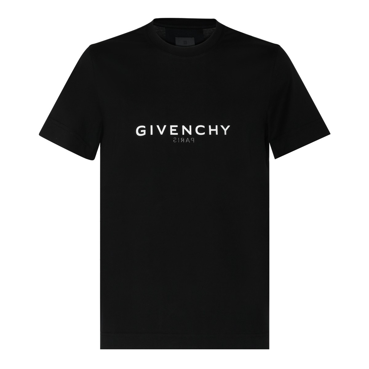 Black Reverse Effect Logo Print T-Shirt