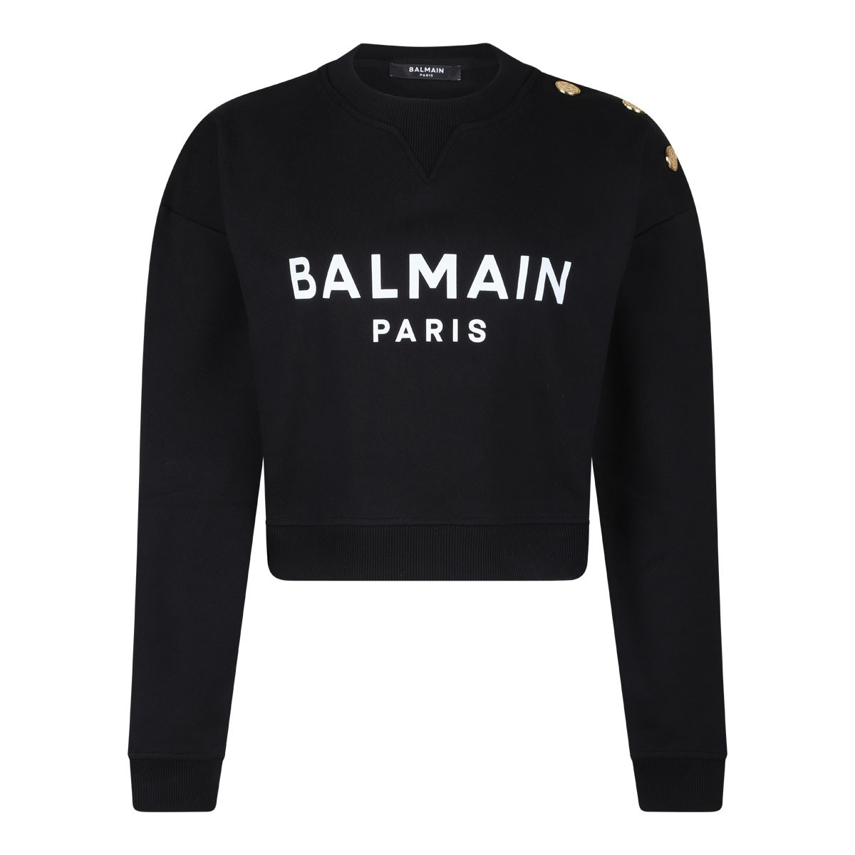 Black Logo Print Sweatshirt