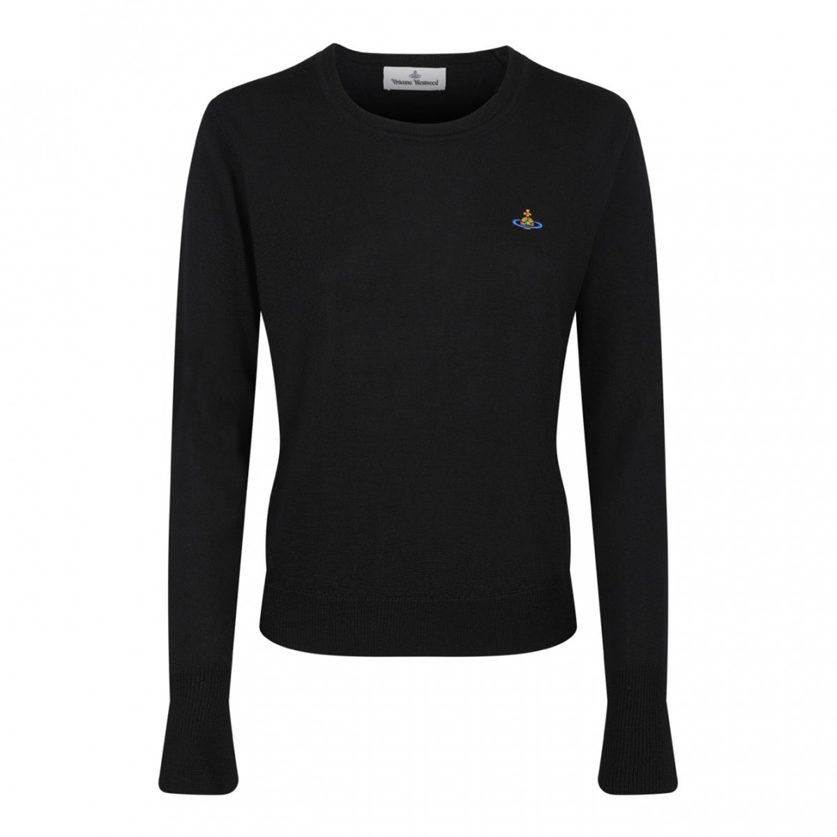 Black Logo Embroidered Jumper