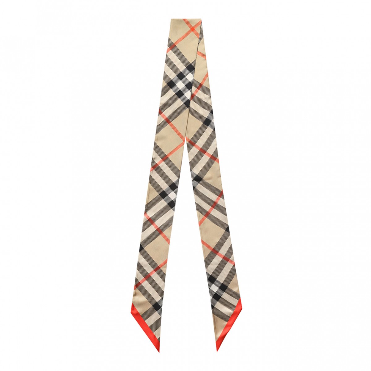 House Check Silk Scarf