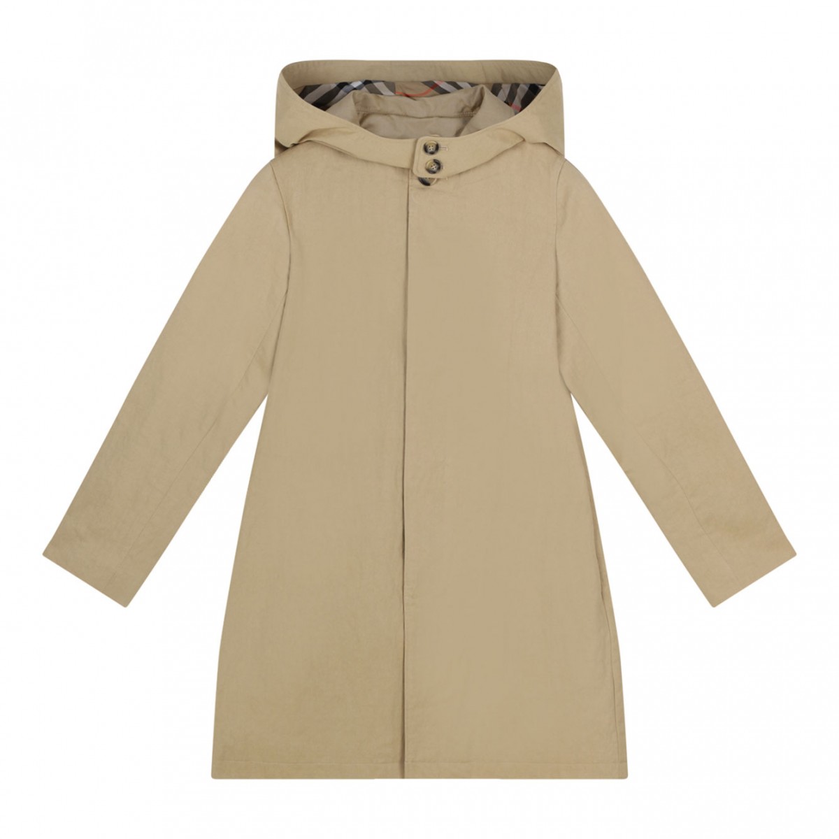 Sand Beige Single Breasted Car Coat