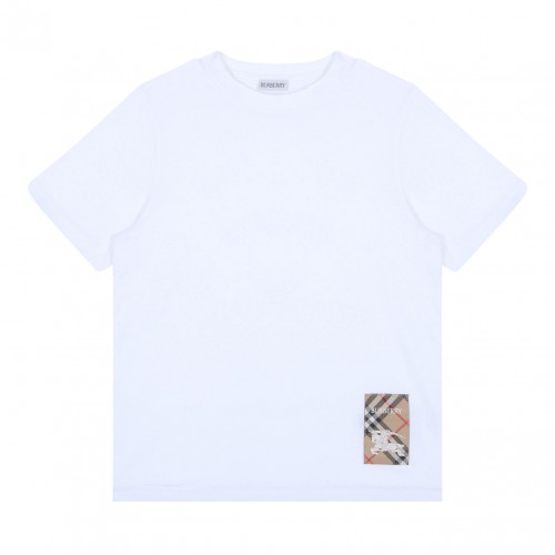 White Check Tag T-Shirt