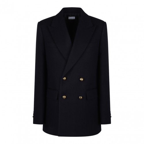 Navy Blue Wool Jacket