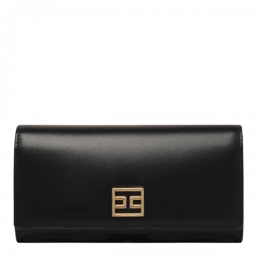 Black Logo Plaque Wallet