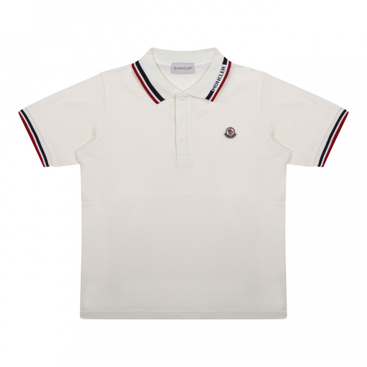 White Short Sleeved Polo Shirt