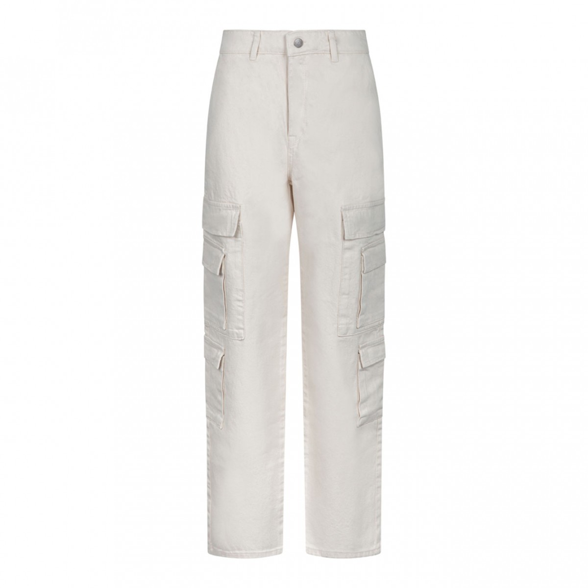 White Cream Cargo Pants