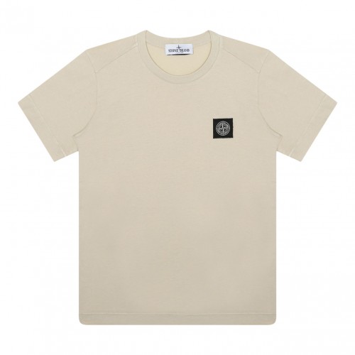 Natural Beige Short Sleeve...