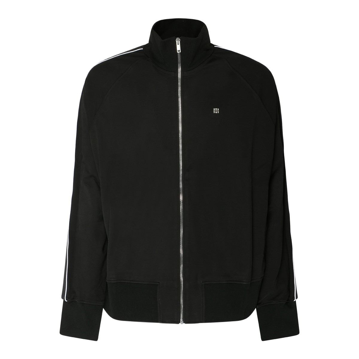 Black Technical Jersey Track Jacket