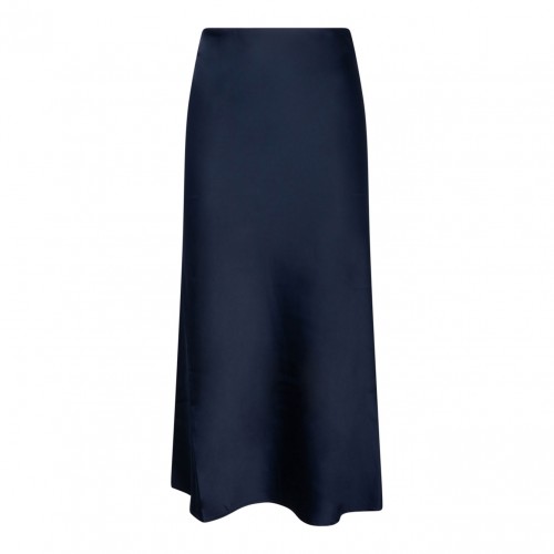 Dark Sapphire Midi Skirt