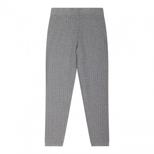 Grey Logo Jacquard Leggins