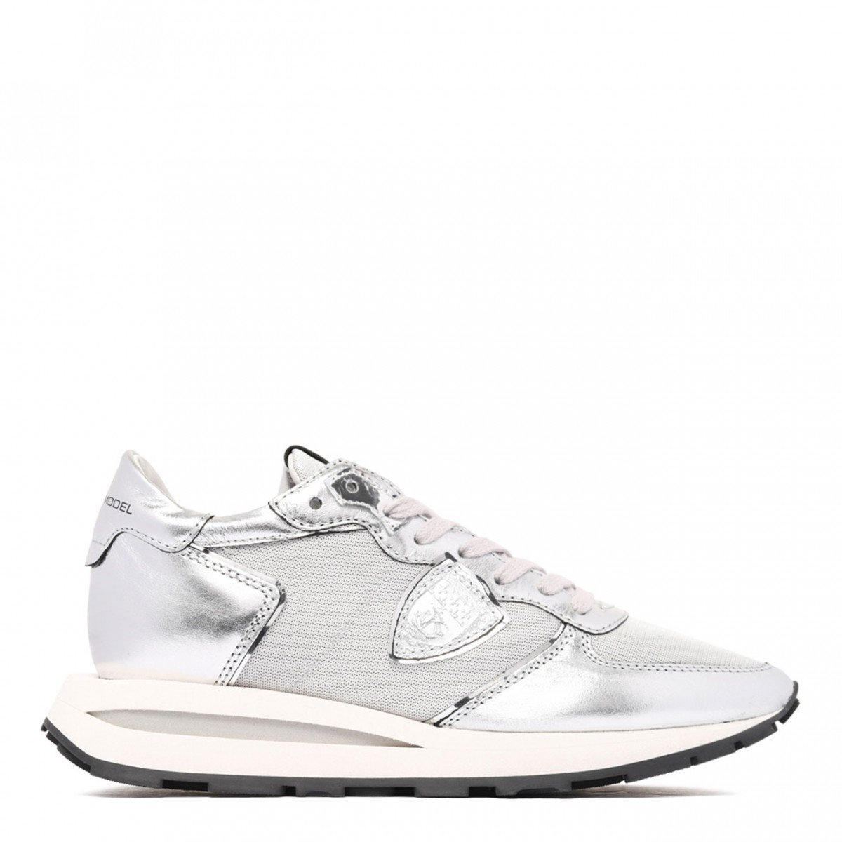 Silver Low Top Sneakers