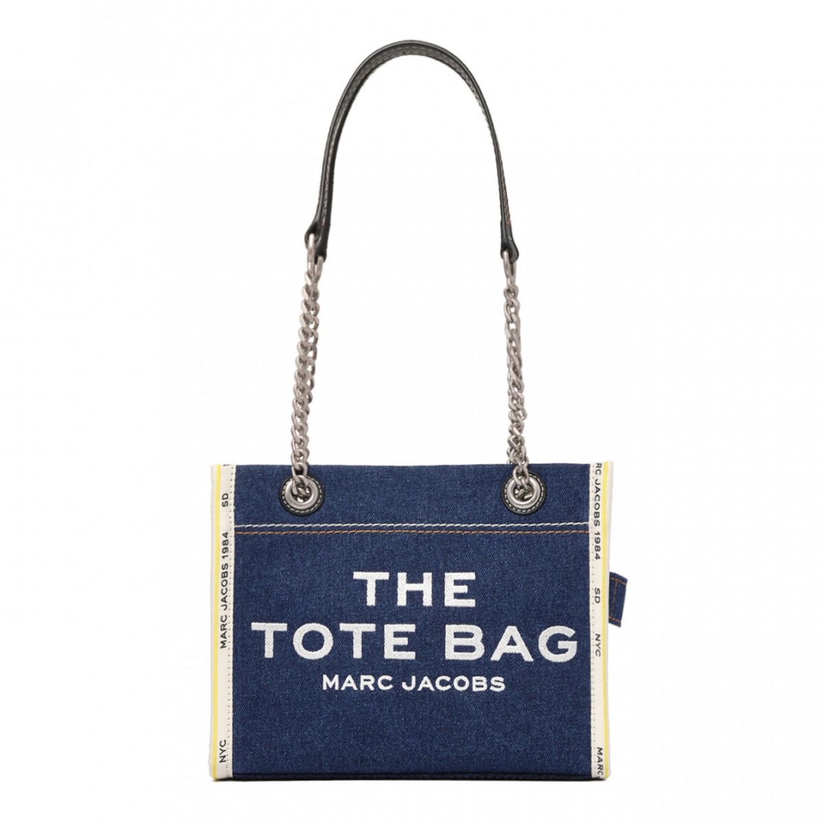 Indigo Blue The Denim Chain Small Tote Bag