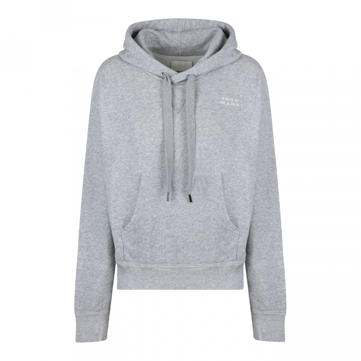 Grey Syla Embroidered Logo Hoodie