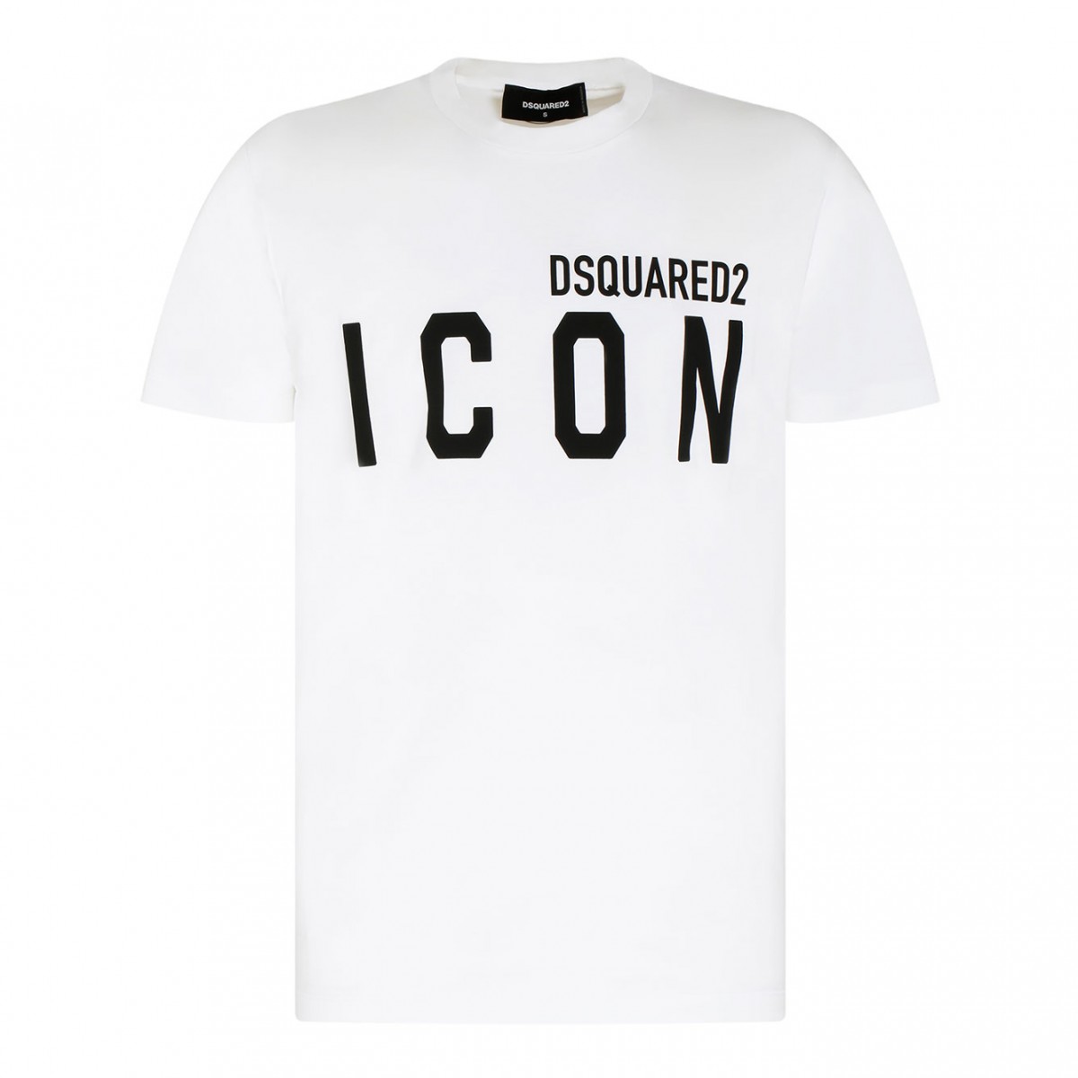 White Icon Print T-Shirt