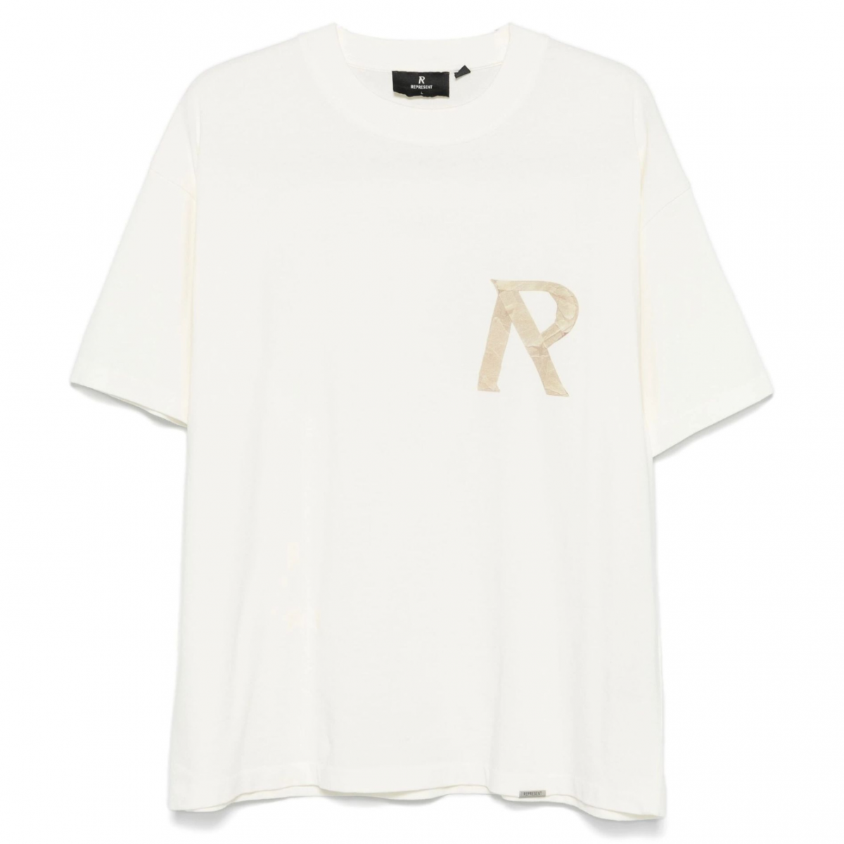 White Logo Print T-Shirt