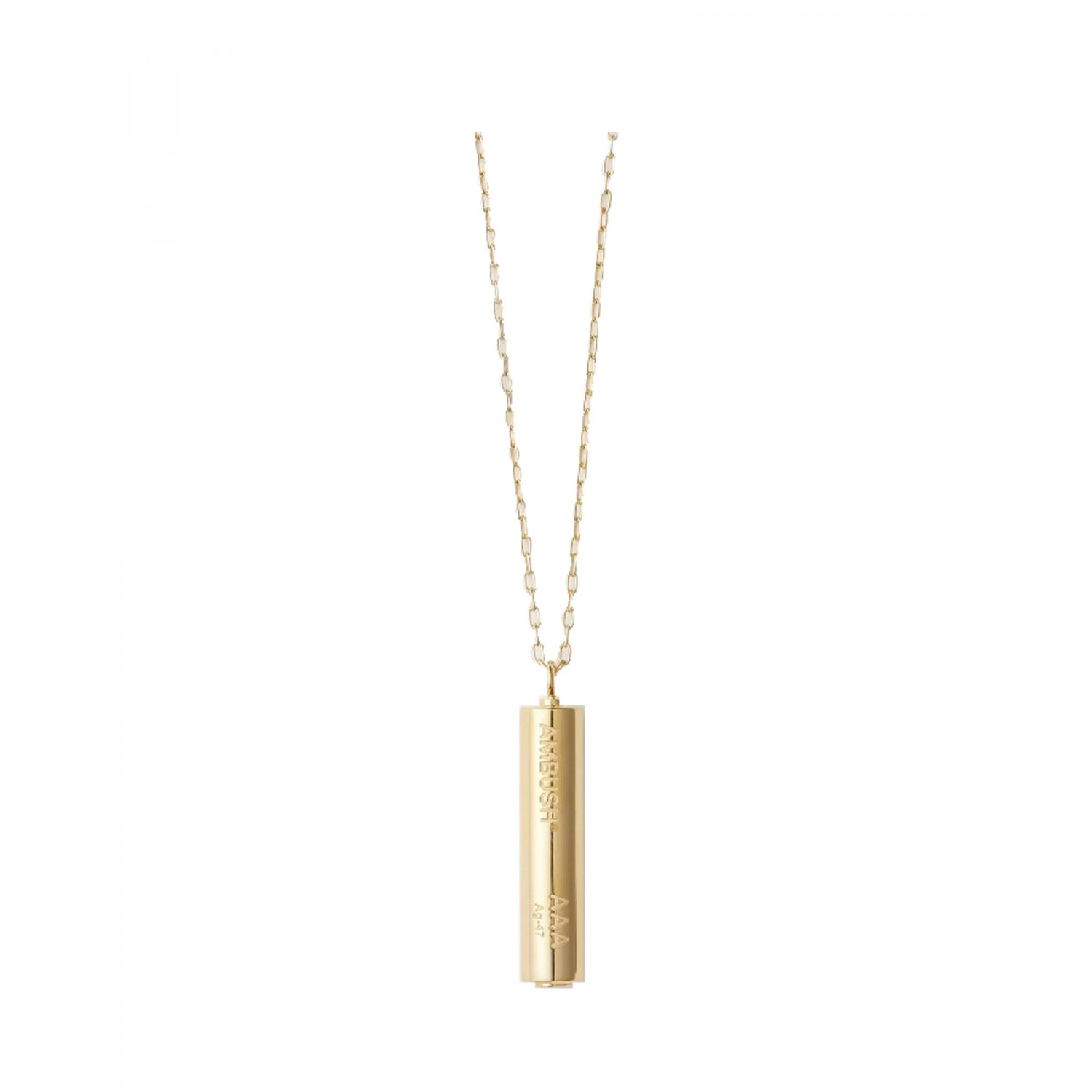 Ambush Gold Battery Charm Necklace.