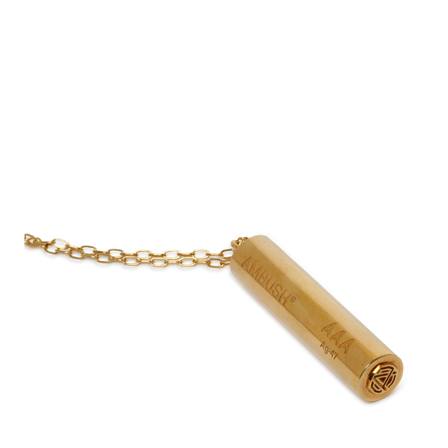 Ambush Gold Battery Charm Necklace.