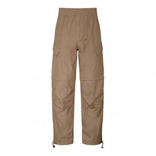 MSGM Beige Cotton Cargo...