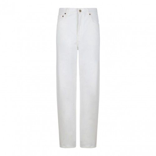 White Straight Leg Jeans