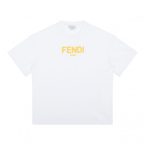 White Logo Print T-Shirt