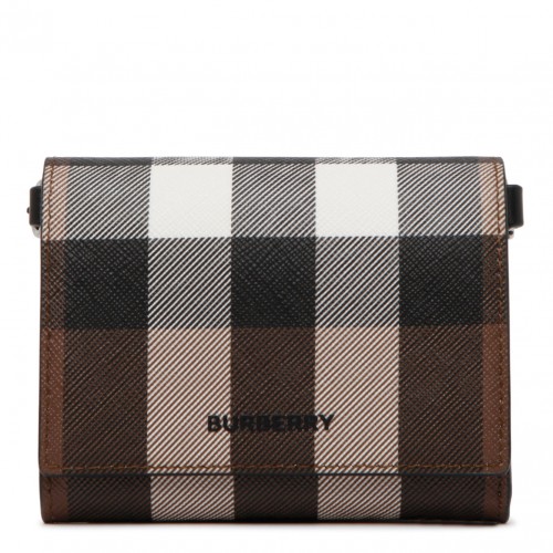Burberry Check (7 slot) Card Case Dark Birch Brown