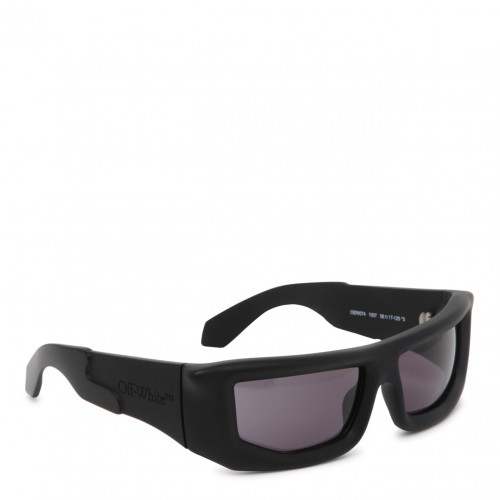 Volcanite Rectangular Sunglasses in Blue - Off White