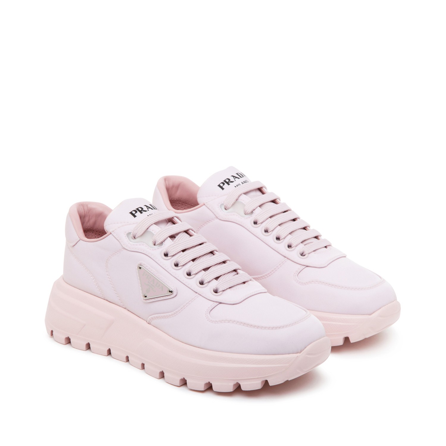 Hot pink sale prada sneakers