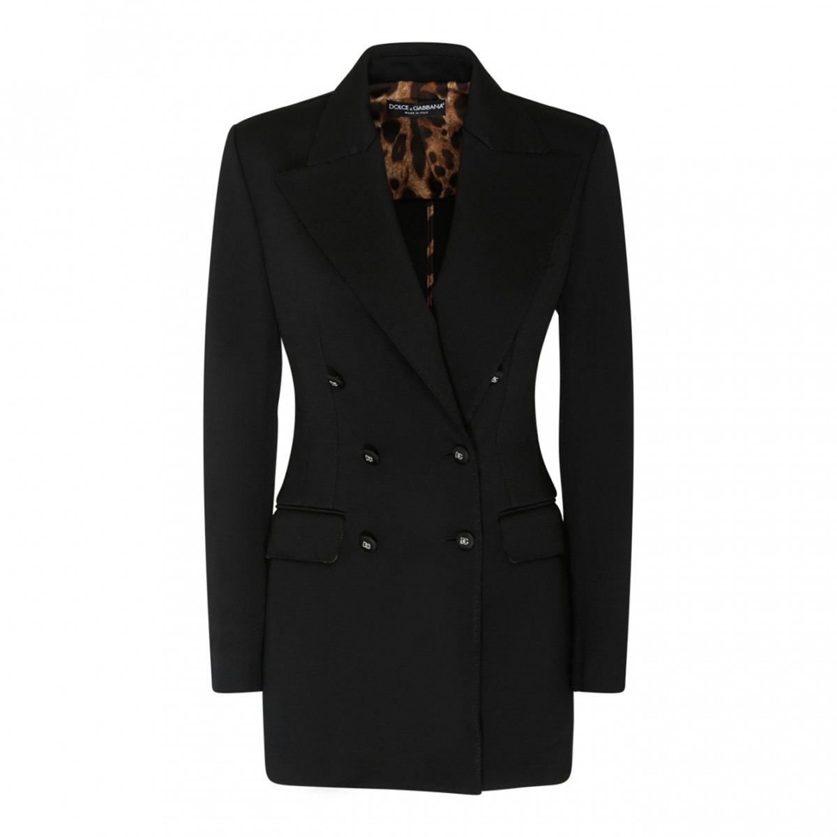 Black Stetch viscose Jersey Tailored Blazer