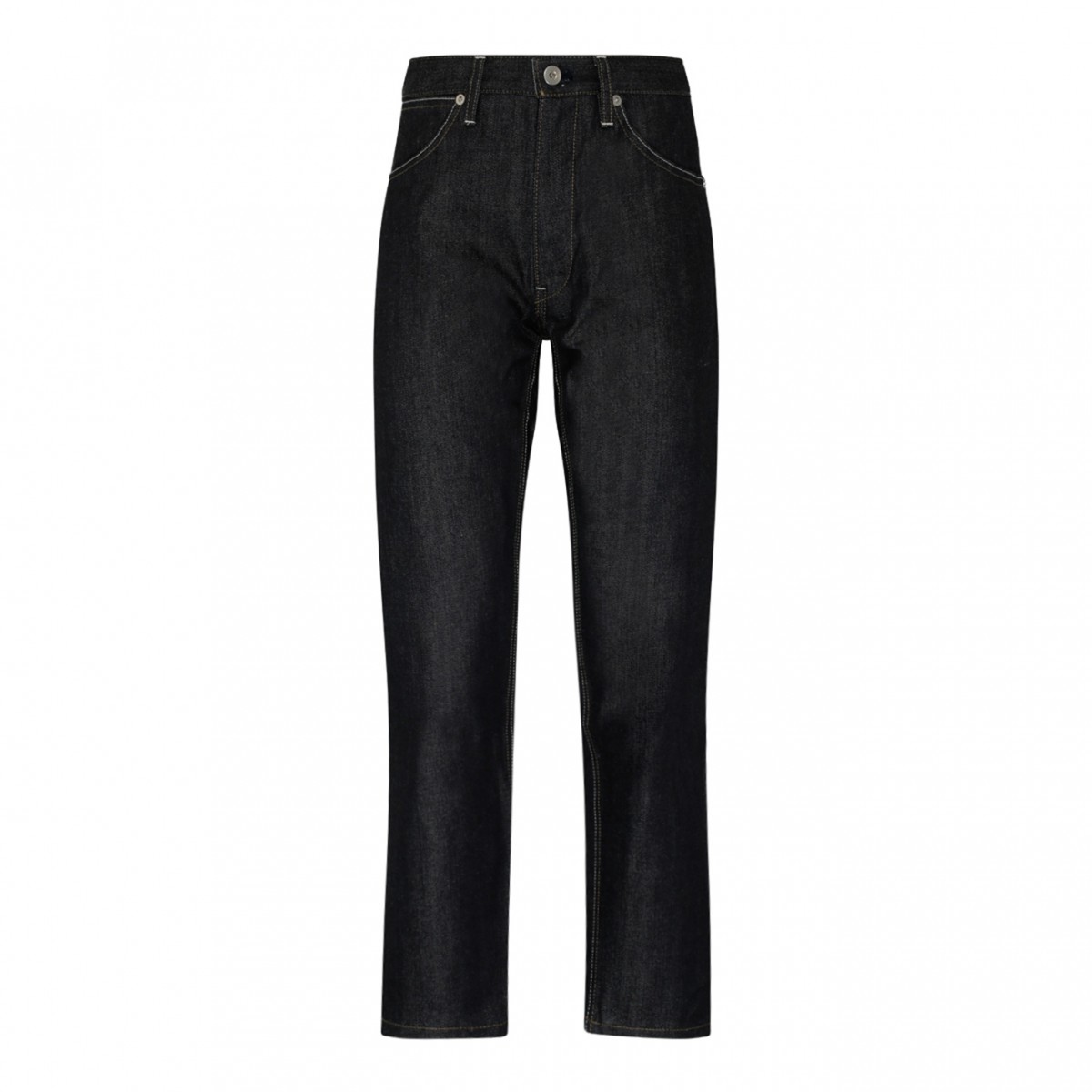 Jil Sander Dark Blue Cotton Trousers.