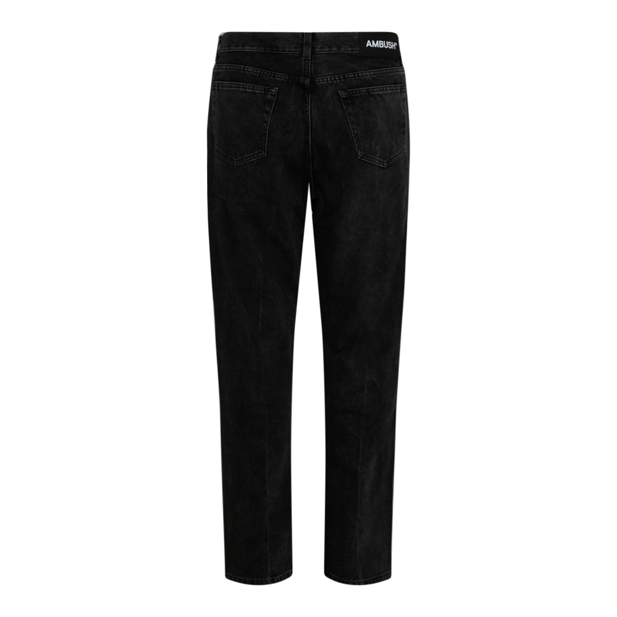 Black Cotton High Rise Jeans