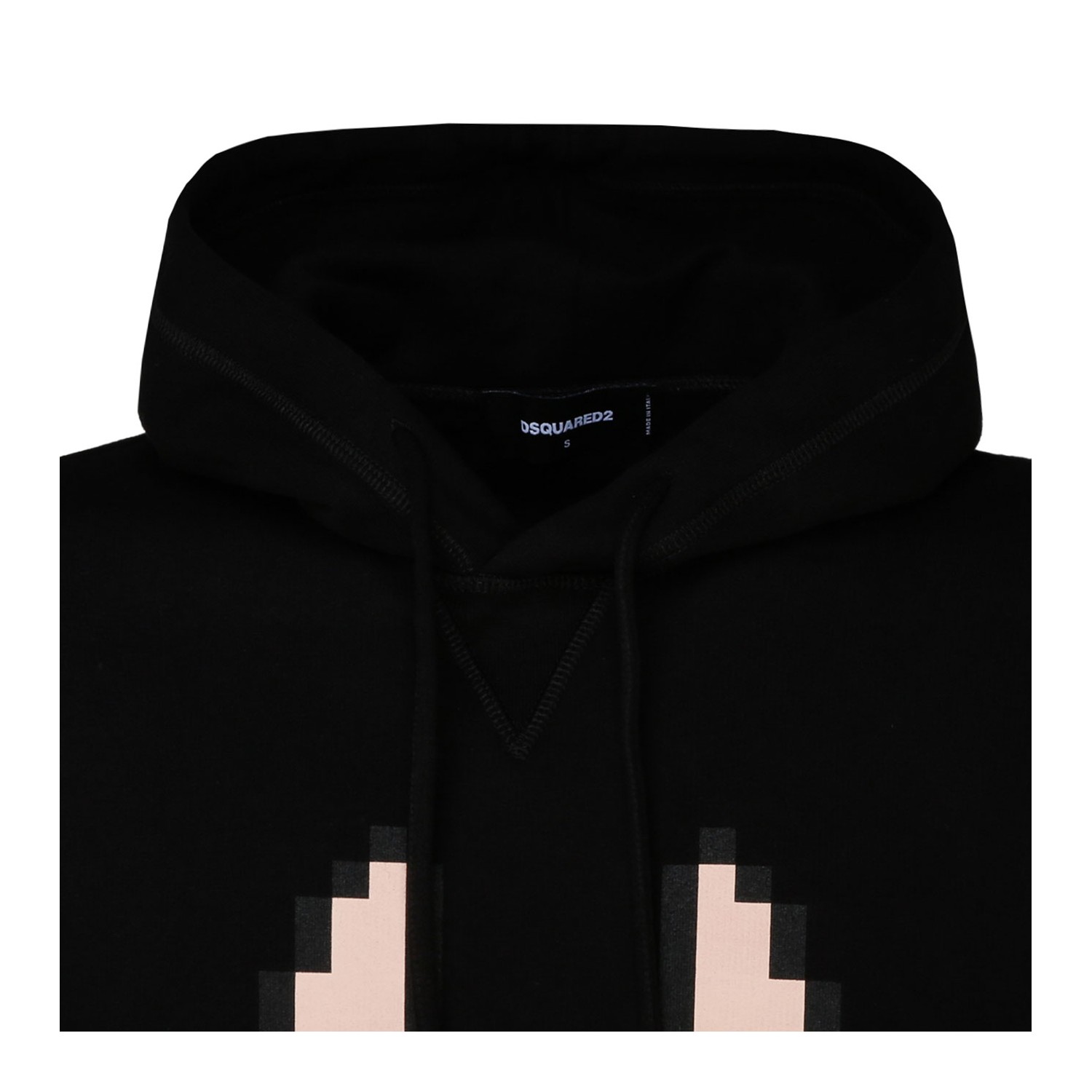 Dsquared2 Icon-print cotton hoodie - Black