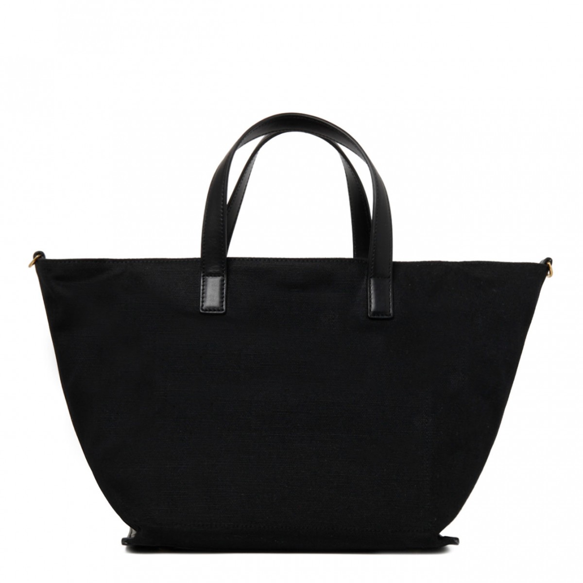 Black Calf Leather Wander Square Tote Bag| COLOGNESE 1882