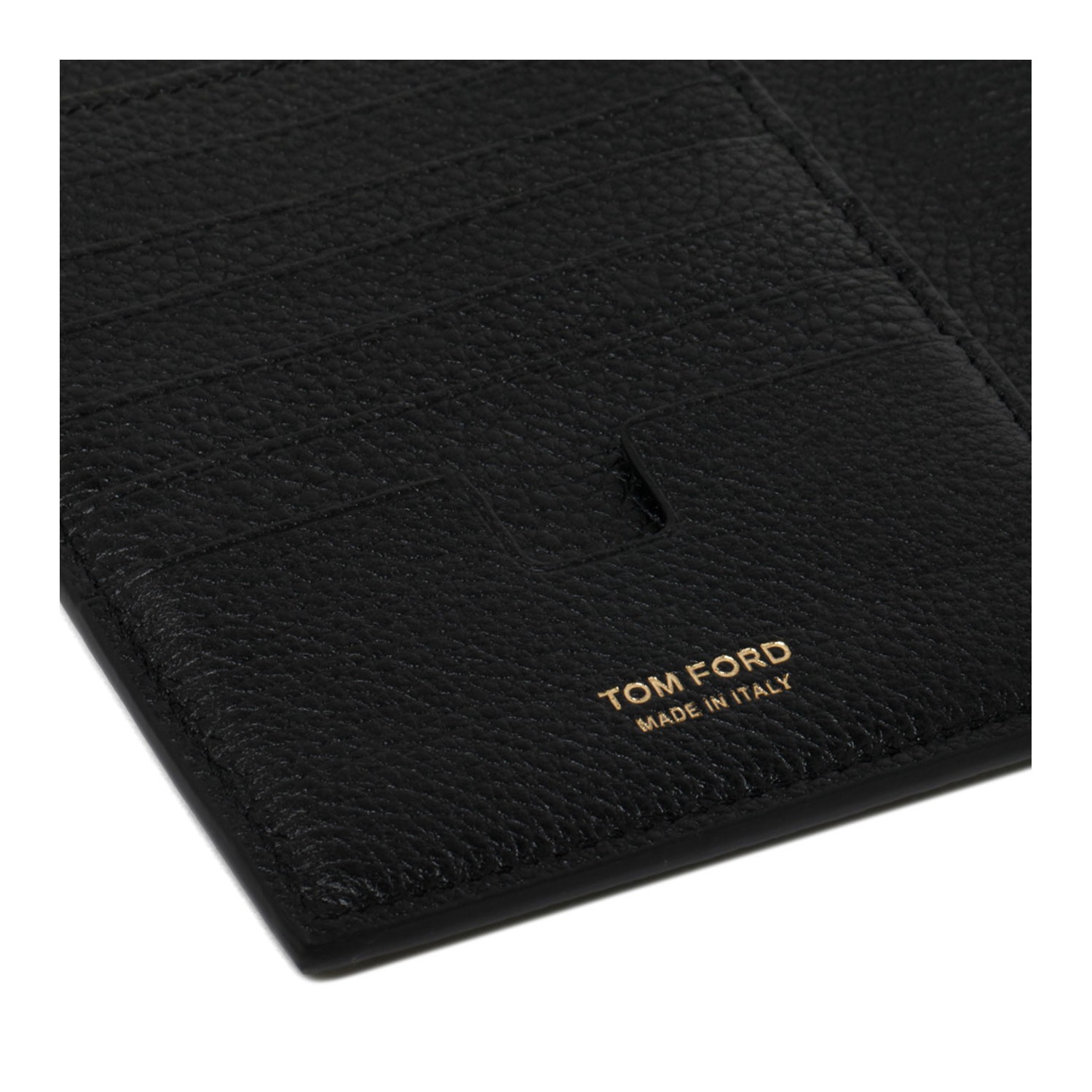 Black Logo-plaque Prince of Wales-check pouch, Tom Ford