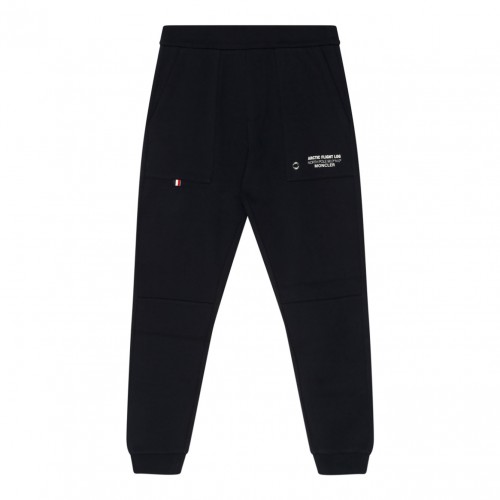 Givenchy Kids Black Cotton logo Plaque Gabardine Trousers