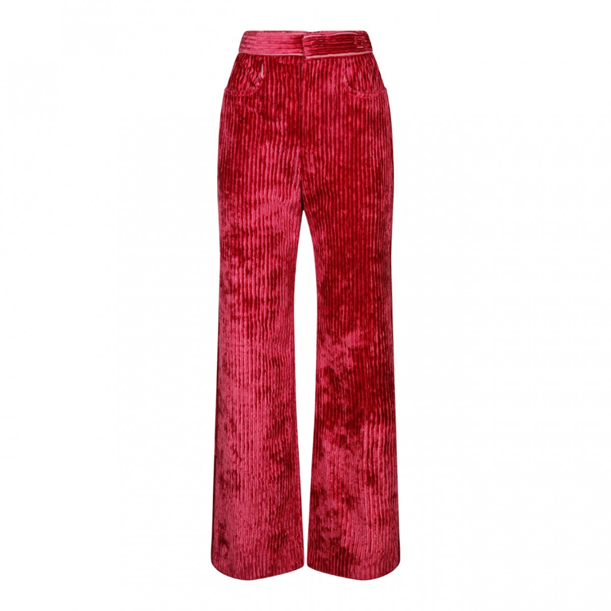 Raspberry Velvet Effect Darlyn Pants