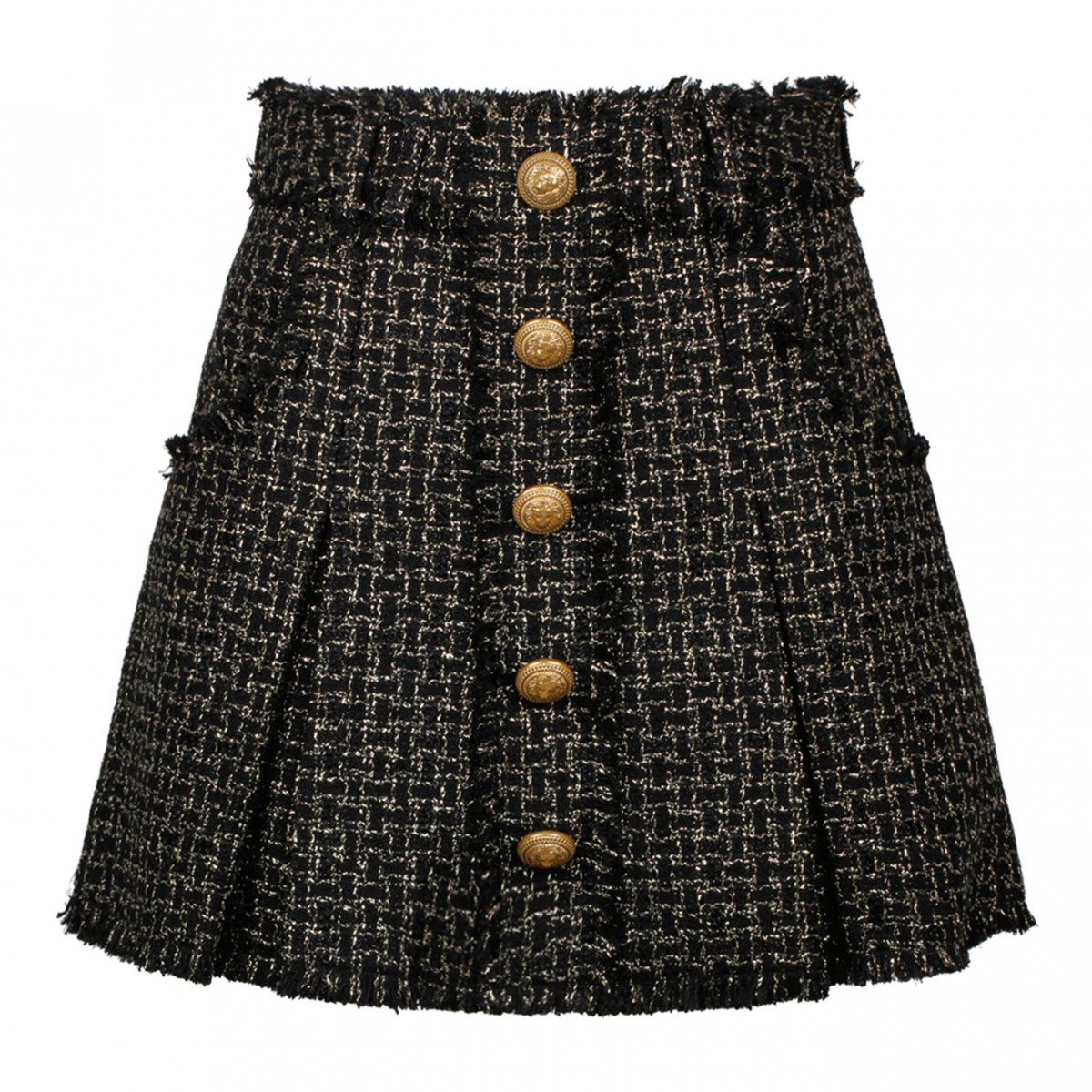 Tweed pleated shop mini skirt