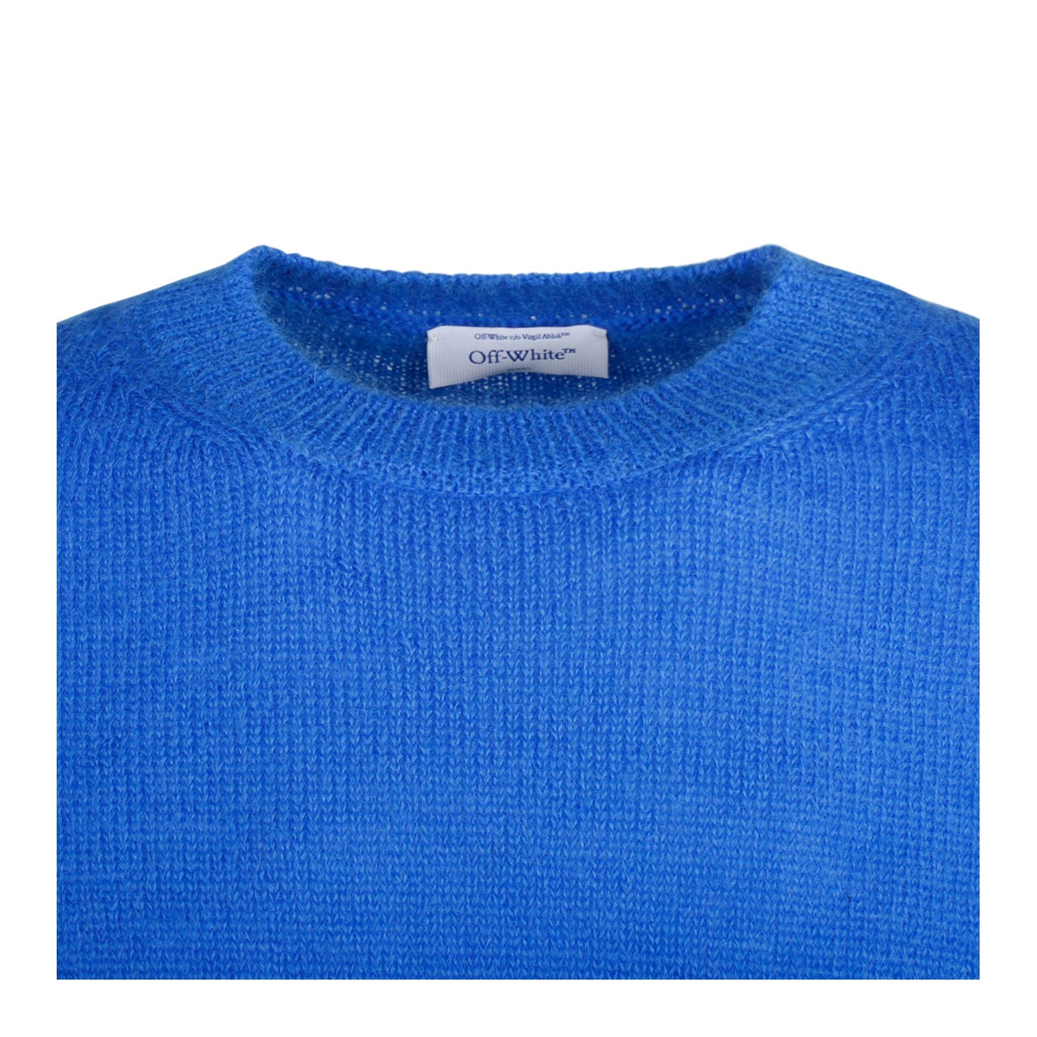 Blue off outlet white sweater