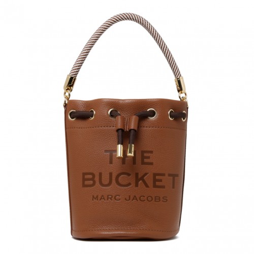 Lanvin Asymmetrical Small Bucket Shoulder Bag In Brown
