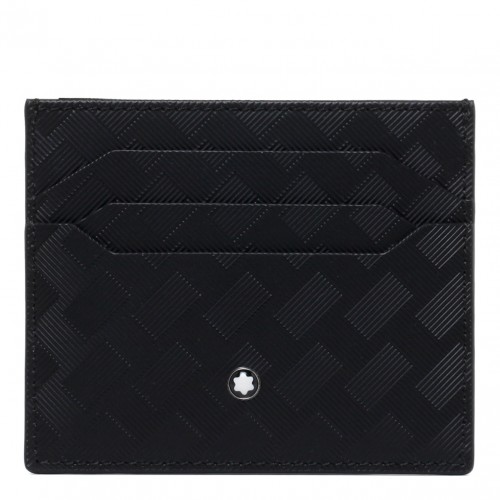 Sporty & Rich Grained Leather Card Holder Ocean