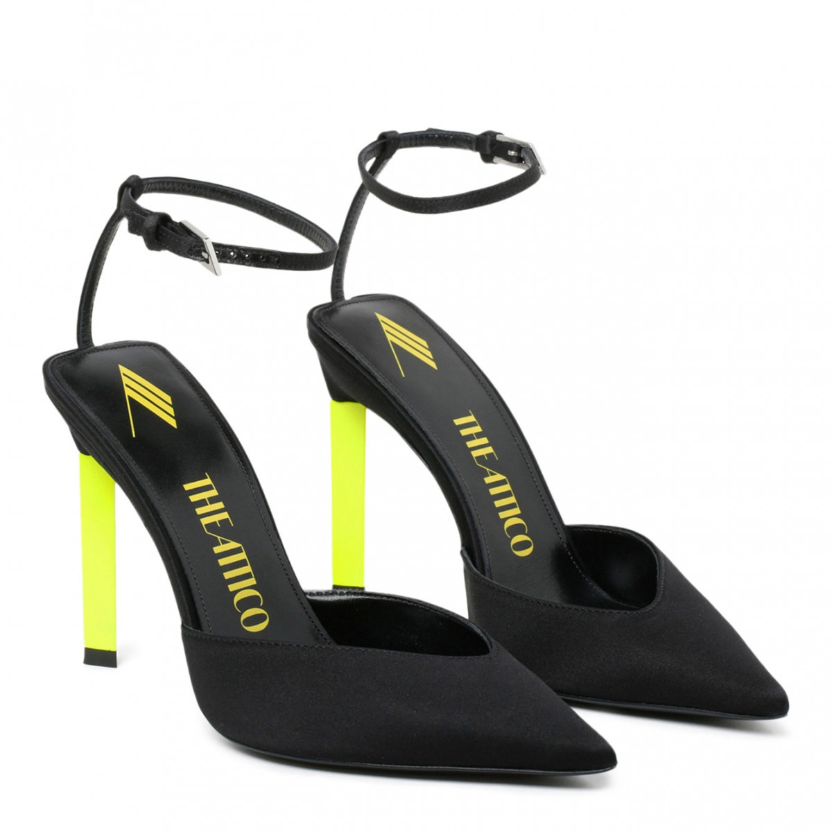 Black and Fluo Yellow Perine Pump COLOGNESE 1882