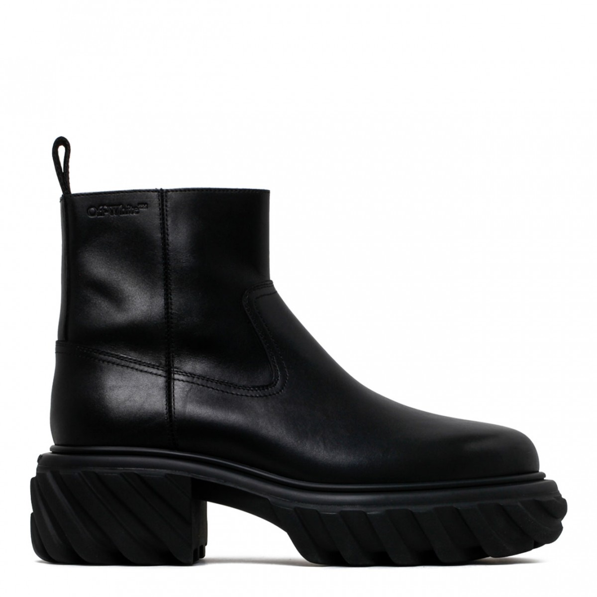 Black Exploration Motor Ankle Boots