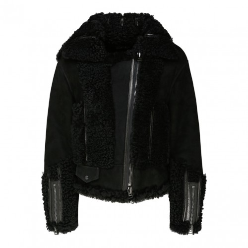 Tom Ford Black Shearling...